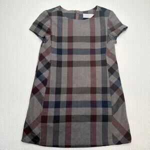 Zara Soft Collection Plaid Dress With Pockets